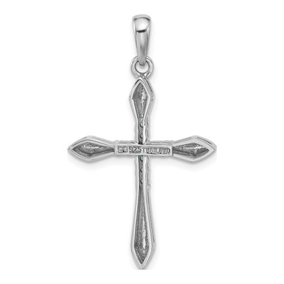 Sterling Silver London Blue Topaz Cross Pendant – view 3