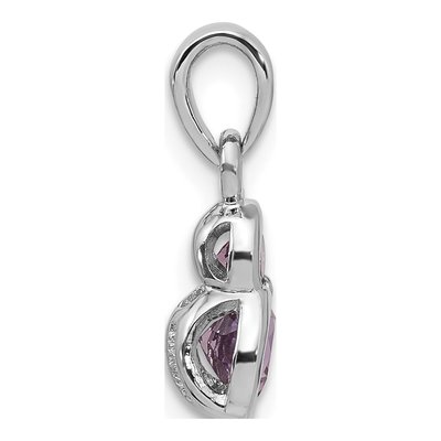 Sterling Silver Amethyst Pendant – view 2