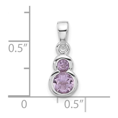 Sterling Silver Amethyst Pendant – view 4