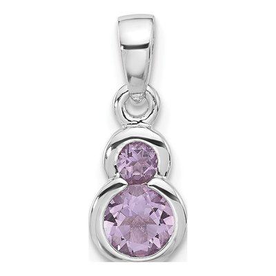 Sterling Silver Amethyst Pendant