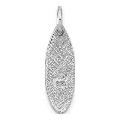 Sterling Silver Pineapple Surfboard Pendant – view 3
