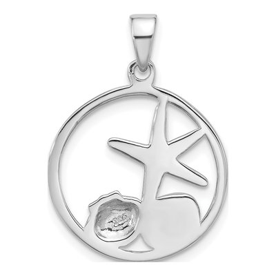 Sterling Silver Paua Shell Starfish Pendant – view 3