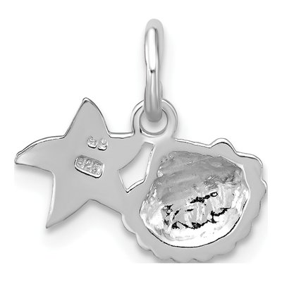 Gold-Plated Sterling Silver Starfish Shell Pendant – view 3