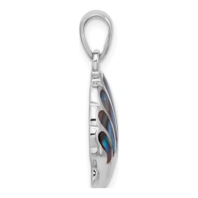 Sterling Silver Abalone Shell Pendant – view 2