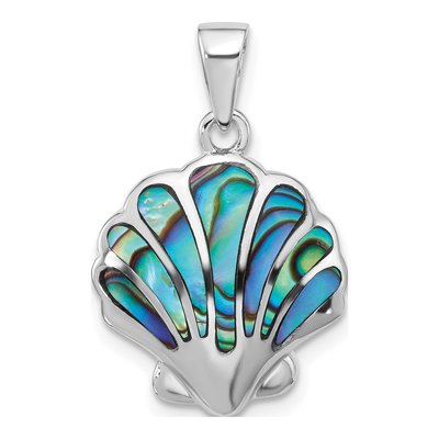Sterling Silver Abalone Shell Pendant