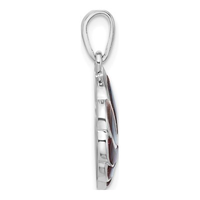 Sterling Silver Abalone Swirl Shell Pendant – view 2