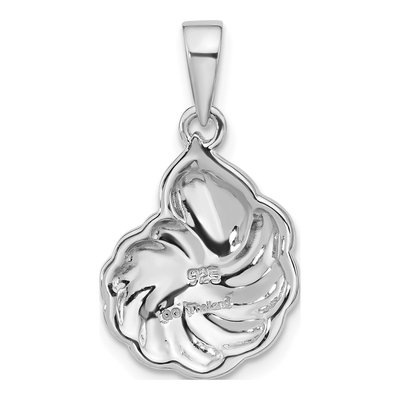 Sterling Silver Abalone Swirl Shell Pendant – view 3