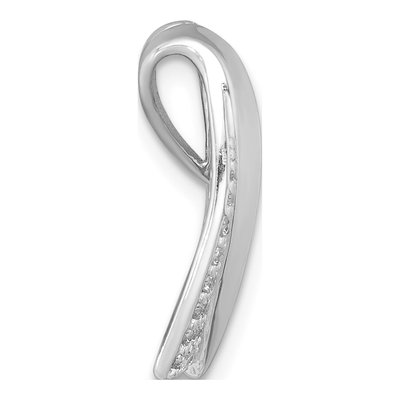 Sterling Silver CZ Slide Pendant – view 3