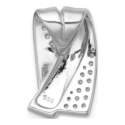 Sterling Silver CZ Slide Pendant – view 4