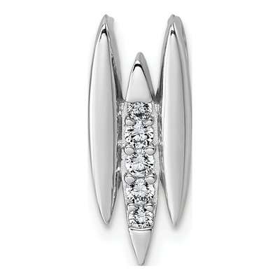Sterling Silver CZ Slide Pendant