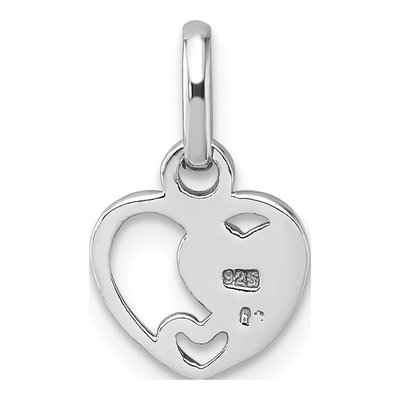 Sterling Silver Triple Heart Pendant – view 4