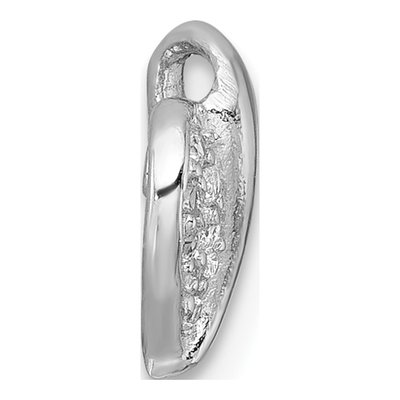 Sterling Silver CZ Girls' Heart Pendant – view 3