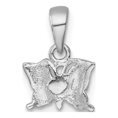 Sterling Silver Girls' Butterfly Pendant – view 4