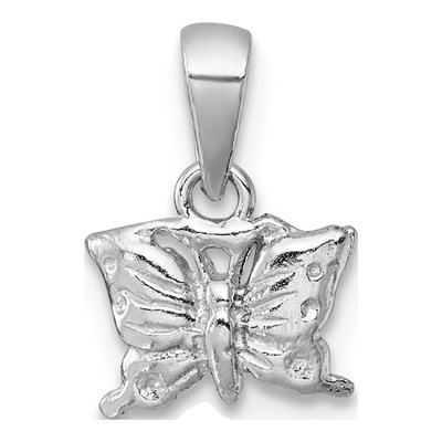 Sterling Silver Girls' Butterfly Pendant