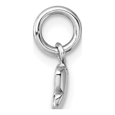 Sterling Silver Girls' Pink Butterfly Pendant – view 3