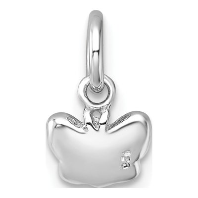 Sterling Silver Girls' Pink Butterfly Pendant – view 4