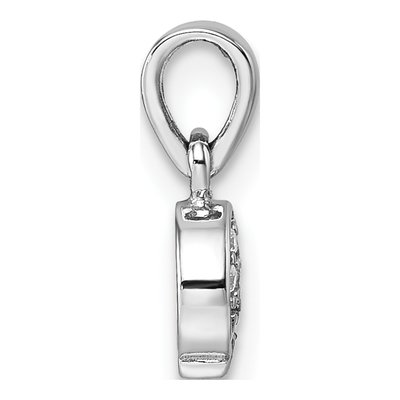Sterling Silver CZ Girls' Ice Cream Cone Pendant – view 3