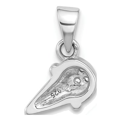Sterling Silver CZ Girls' Ice Cream Cone Pendant – view 4