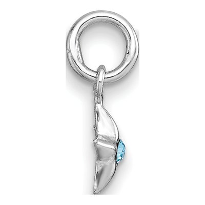 Sterling Silver Crystal Girls' Star Pendant – view 3