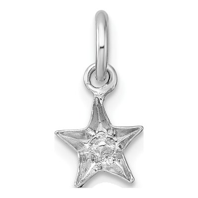 Sterling Silver Crystal Girls' Star Pendant – view 4