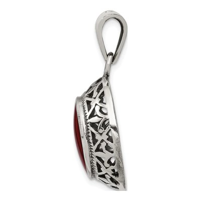 Sterling Silver Carnelian Pendant – view 3