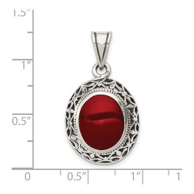 Sterling Silver Carnelian Pendant – view 4