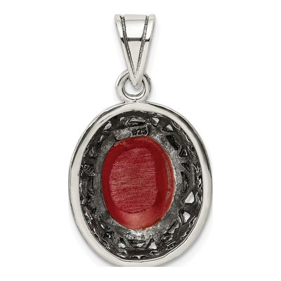 Sterling Silver Carnelian Pendant – view 5