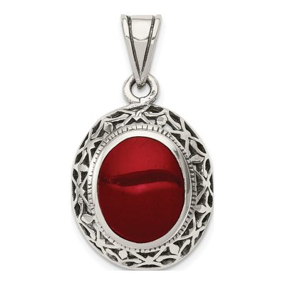 Sterling Silver Carnelian Pendant