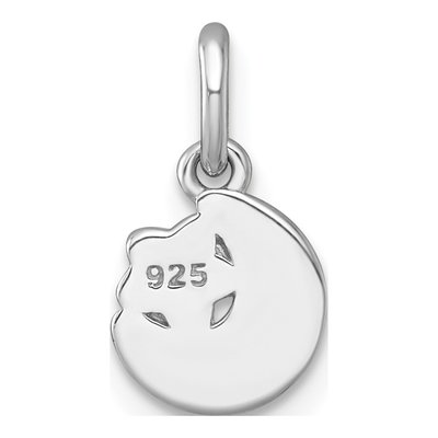 Sterling Silver Kids' Moon Star Enamel Pendant – view 4