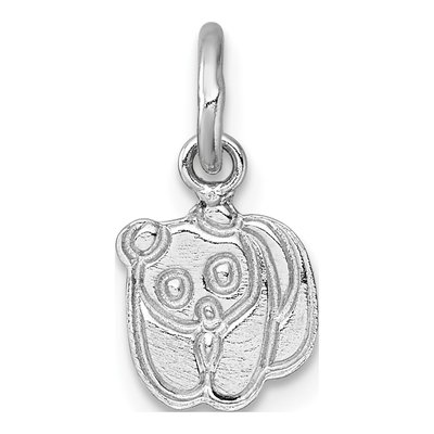 Sterling Silver Enamel Panda Pendant – view 4