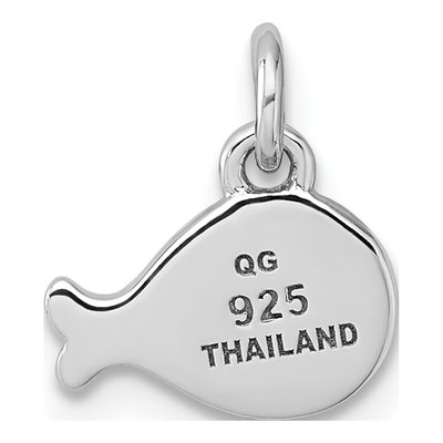 Sterling Silver Whale Pendant – view 4