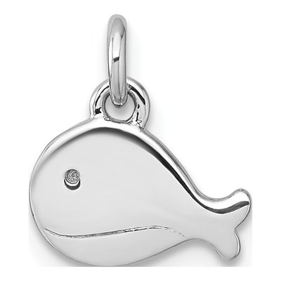 Sterling Silver Whale Pendant
