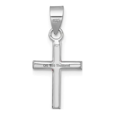 Sterling Silver Crystal Girls' Multi-Crystal Cross Pendant – view 4