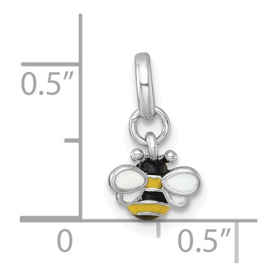 Sterling Silver Enamel Bee for Kids Pendant – view 5