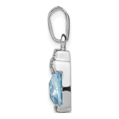 Sterling Silver CZ Pendant – view 3