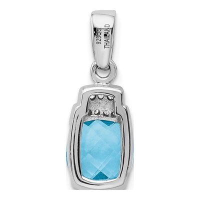 Sterling Silver CZ Pendant – view 4