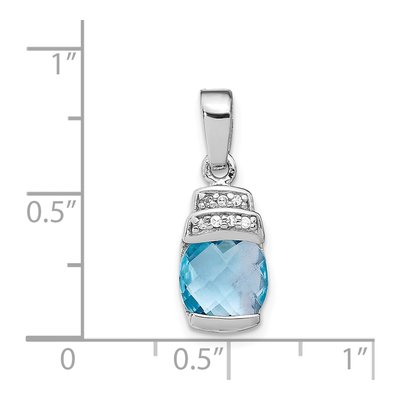 Sterling Silver CZ Pendant – view 5