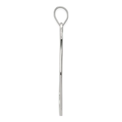 Sterling Silver Fancy Round Pendant – view 3