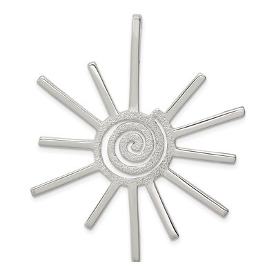 Sterling Silver Fancy Sun Pendant