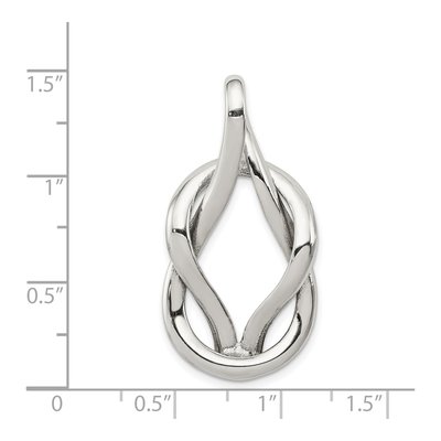 Sterling Silver Fancy Slide Pendant – view 4