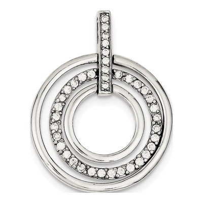 Sterling Silver CZ Fancy Pendant