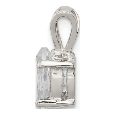 Sterling Silver CZ Pendant – view 3