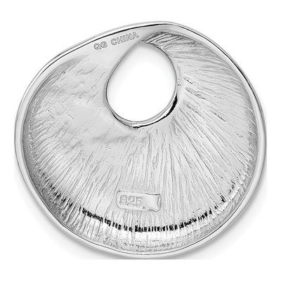 Sterling Silver Circle Slide Pendant – view 5