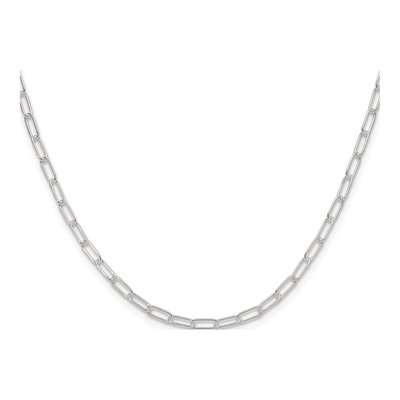 Sterling Silver 2.9mm Paperclip Chain – view 2