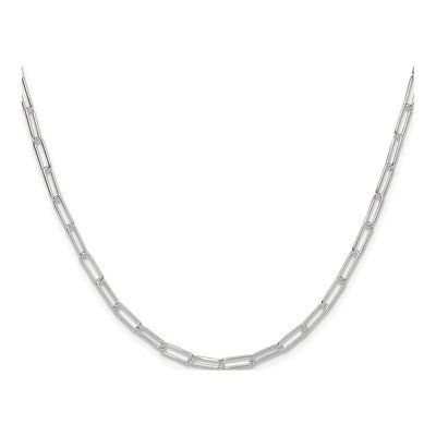 Sterling Silver 3.15mm Paperclip Chain – view 2