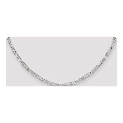 Sterling Silver 3.5mm Paperclip Chain – view 4