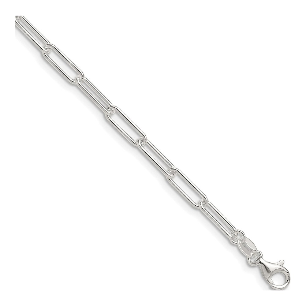 Sterling Silver 3.5mm Paperclip Chain Bracelet