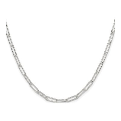 Sterling Silver 3.5mm Paperclip Chain – view 2