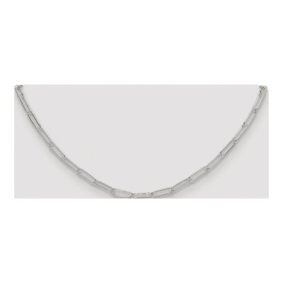 Sterling Silver 3.5mm Paperclip Chain – view 4