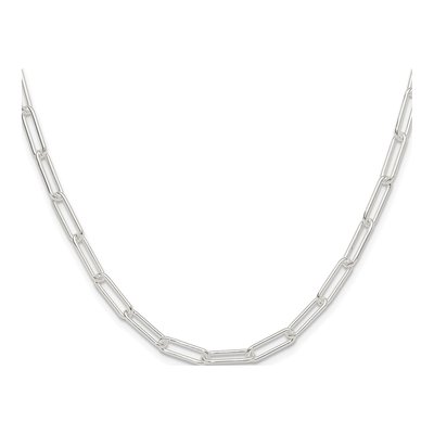 Sterling Silver 4.5mm Paperclip Chain – view 2